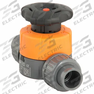 GEORG FISCHER Diaphragm Valve: 1/2 in, PVC, 2-Way, Socket x Socket, 150 psi Max Pressure (CWP) - PVC Diaphragm Valves for Chemicals