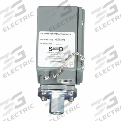 TELEMECANIQUE SENSORS Pressure Switch: 1.5 psi – 75 psi, 9012G Series - Liquid- & Corrosion-Resistant Machine Tool Pressure Switches