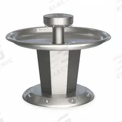 BRADLEY Wash Fountain: Silver, Stainless Steel, Circular, 54 in Overall Wd, Off-Line Vent Drain (MPN S93-639). Key specifications — Bowl Shape: Circular; Drain Type: Off-Line Vent; Color: Silver; Brand: BRADLEY; Series: Sentry; Sink Material: Stainless Steel; ADA Compliant: Not ADA Compliant.
