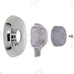 BRASSCRAFT Tub and Shower Trim Kit: Compatible Product Type Mixet Bathtub and Shower Faucets, Metal (MPN SKD0218). Key specifications — Compatible Product Type: Mixet Bathtub and Shower Faucets; Brand: BRASSCRAFT; Trim Plate Material: Metal; Product Type: Tub and Shower Trim Kit; Trim Plate Shape: Circle; Handle Material: Acrylic; Trim Finish/Color: Chrome.
