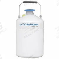 COLE-PARMER Cryogenic Dewar: 2 L Capacity, 8 3/4 in Overall Dia, 14 7/8 in Overall Ht, Aluminum (MPN 4426059). Key specifications — Brand: COLE-PARMER; Material: Aluminum; Includes: Smart Caps; Included Safety Features: Lockable.