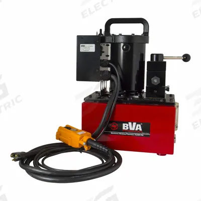 BVA HYDRAULICS Hydraulic Pump: 10,000 psi Max. Op Pressure, 439 cu in/min Max. Flow Rate - Corded High-Power Stationary Electric Hydraulic Pump Units