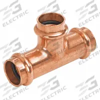 NIBCO Tee,3" x 1" x 3",Press Ends: Tee, 3 in CTS x 1 in CTS x 3 in CTS size, Copper, EPDM O-Ring (MPN 9108500PC). Key specifications — Brand: NIBCO; Series: PC611; Broad - Material for Bullet: Copper Or Bronze; Brand - Broad: NIBCO.