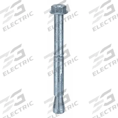 MKT FASTENING Wedge Anchor Bolt: 138 mm Overall Lg, 15 mm Dia, M10 Thread Size, Steel - Steel Wedge Anchors