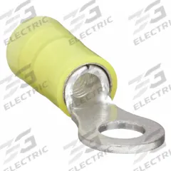 PANDUIT Ring Terminal: Yellow, Nylon Insulation, 1/4 in Stud Size, 12 AWG to 10 AWG Wire Sizes (MPN PN10-14R-L). Key specifications — attr1308027: PANDUIT.