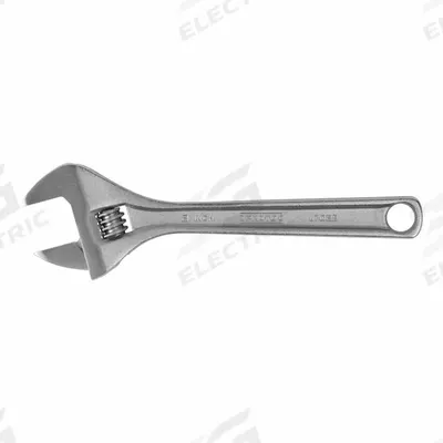 PROTO Adjustable Wrench: Alloy Steel, Chrome, 8 5/32 in Overall Lg - General Purpose Adjustable Wrenches