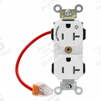 LEVITON Plugs and Receptacles: Duplex, 5-20, White, 125V AC, 20 A, 2 Pole / 3 Wire (MPN M5362-1CW)