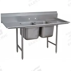ADVANCE TABCO Scullery Sink: 2 Bowls, 42 in Overall Ht, 101 in Overall Lg, 31 in Overall Wd (MPN 9-42-48-24RL). Key specifications — Brand: ADVANCE TABCO.