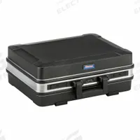 WESTWARD Tool Case: 16 3/8 in W 11 in D 19 1/2 in H, Plastic, Black, Hinged Lid, Combo (MPN 45KK76). Key specifications — attr1116905: Black; attr1116917: Hinged; attr1116946: WESTWARD; attr1116904: Combination.
