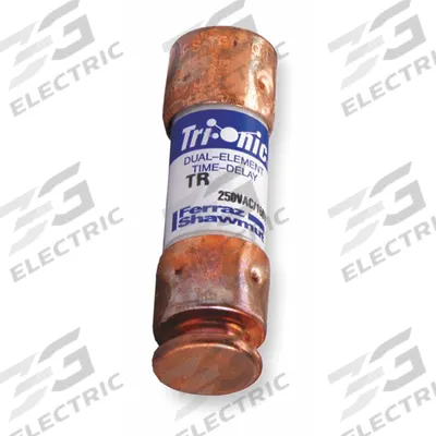 MERSEN Fuse: Class RK5, TR-R Series, Time-Delay, 500 mA, 250 V AC, 250 V DC - Time-Delay Cylindrical Fuses