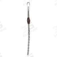 HUBBELL WIRING DEVICE-KELLEMS Pulling Grip: 0.50 in to 0.74 in, 10,000 lb Breaking Strength (MPN 03302018). Key specifications — Cable Dia. Range: 0.50 in to 0.74 in; Material: Galvanized Steel; Color Code: Brown; Eye Style: Rotating; Brand: HUBBELL WIRING DEVICE-KELLEMS.