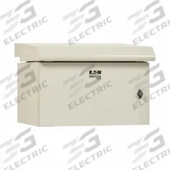 EATON TRIPP LITE Server Enclosure with Fan: 6 Rack Units, NEMA 3R, 120V AC, Gray Powder-Coated (MPN SRN3RG6UDP). Key specifications — Brand: EATON TRIPP LITE; Includes: (24) M6 Washers; Material: Steel; Fan Input Voltage: 120V AC; Fan Style: (8) 150 mm Fans; PBT Blades; Aluminum Frame; 190/210 CFM.