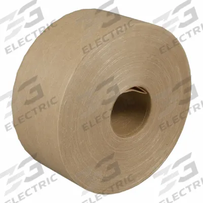 SCOTCH Water-Activated Tape: 5 mil Tape Thick, 3 in x 450 ft, 6145, Kraft - Light-Duty Water-Activated Kraft Tape