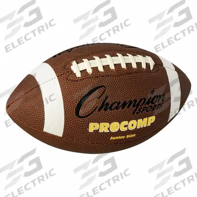 CHAMPION SPORTS Football: Brown, Composite, Junior Size Football - Youth Footballs