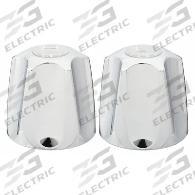 APPROVED VENDOR Shower/Bath Faucet Handles: Compatible Product Type 5PZD2, Chrome Finish - Replacement Handles for Bathtubs & Showers