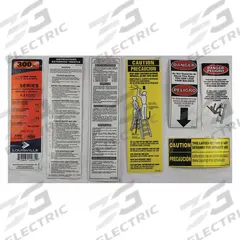 LOUISVILLE Label Kit: For 33J712/36Y399/36Y401, For AX1008/AX1010/AX1012 (MPN PK-AX1000). Key specifications — For Use With Grainger Item Number: 36Y399; For Use With Mfr. Model Number: AX1012; Fits Brand: Louisville Ladder; Product Type: Label Kit; Brand: LOUISVILLE.