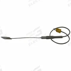 DAYTON Thermocouple Probe: -325°F to 2,280°F /-200°C to 1,250°C, Type K, Rounded Tip, 6 in Probe Lg (MPN 798GE8). Key specifications — Brand: DAYTON; Cable Material: FEP Jacket with Stainless Steel Overbraid; Cable Length: 12 in; Accuracy: ±1.1 °C or ±0.04 %, Whichever is Greater; Maximum Wire Gauge: 28 AWG.
