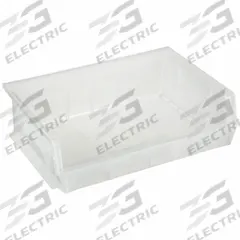 QUANTUM STORAGE SYSTEMS Hang and Stack Bin: 16 1/2 in x 10 7/8 in x 5 in, Clear, 75 lb Load Capacity (MPN QUS245CL). Key specifications — Electrostatic Discharge: Not Electrostatic Discharge Conductive; Brand: QUANTUM STORAGE SYSTEMS; % Recycled Content: 0%.