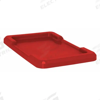 QUANTUM STORAGE SYSTEMS Lid: 25 1/8 in x 16 in, Red, FDA Compliant, 52GZ12 - Lids for Cross-Stacking & Nesting Totes