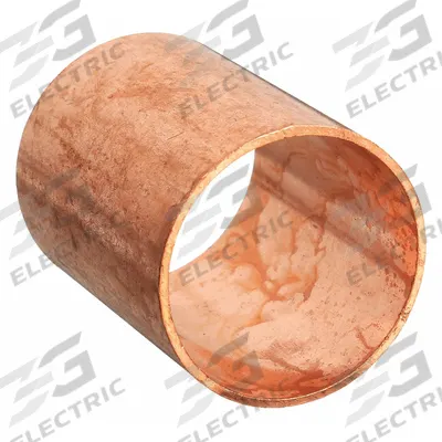 NIBCO Sweat Fitting Coupling: 1 1/2 in CTS x 1 1/2 in CTS, Cup x FTG, No Center Stop - Wrot Copper Tube Fittings