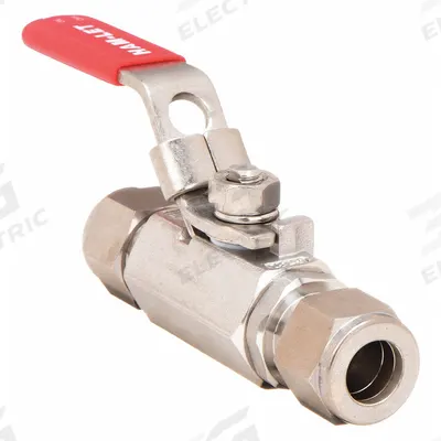 HAM-LET Manual Two-Way Ball Valve: 1 in, 316 Stainless Steel, Straight, Sweat x Sweat - Straight-Body Stainless Steel Ball Valves