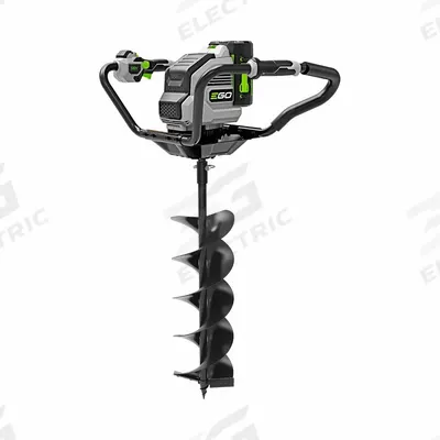 EGO Power Earth Auger: Cordless, Tool Only, 8 in Max Drilling Capacity, 210 RPM Max Speed - Battery-Powered Earth Augers