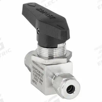HAM-LET Manual Two-Way Ball Valve: 1/4 in, Stainless Steel, Straight - Straight-Body Stainless Steel Ball Valves