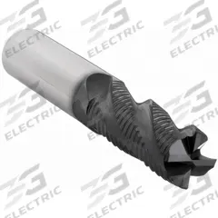 OSG Roughing End Mill: Carbide, TiAlN Coated, 4 Flute, 1" Mill Dia, 1-3/4" LOC, 4" OAL (MPN HP400-1000)