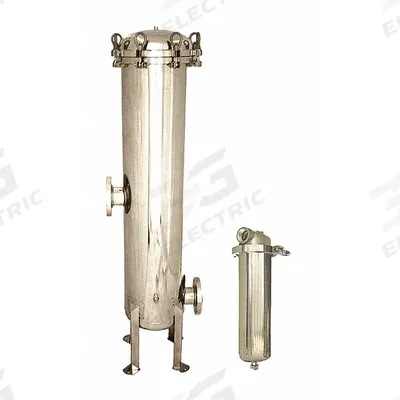 FULFLO Water Filter Housing: 2 in, NPT, Female, 49 in Overall Ht, 8 in Overall Dia - Parker Water Filter Cartridge Housings