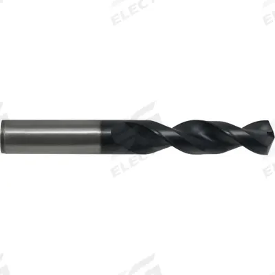 CLEVELAND Screw Machine Drill Bit: 19/64", 135° Split Point, TiAlN-Coated Cobalt - Cobalt Screw-Machine Length Drill Bits for Deep Hole-Drilling