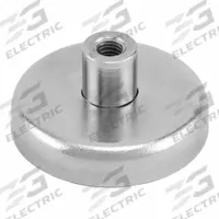 APPROVED VENDOR Rare Earth Magnet: Neodymium, 1 27/64 in Outside Dia, 0.315 in Thick, Disc Magnet (MPN NACF141). Key specifications — Color: Silver; Max Pull Force: 100 lbf.