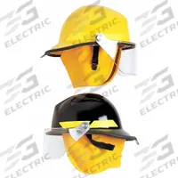 BULLARD Fire Helmet: Black, Fiberglass, Modern Rear Brim, Chin Strap, 6 pt Ratchet (MPN FX BLACK). Key specifications — Color: Black; Chin Strap: Yes; Brand: BULLARD; Shell Material: Fiberglass; Style: Modern Rear Brim; Suspension: 6 pt Ratchet.