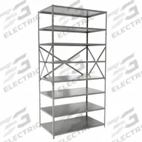 HALLOWELL Metal Shelving: Standalone, Heavy-Duty, 48 in x 24 in, 84 in Overall Ht, 8 Shelves (MPN F7713-24HG). Key specifications — attr41760: Steel; attr41761: Steel; attr37625: Unassembled; attr37628: Gray; attr33609: HALLOWELL.
