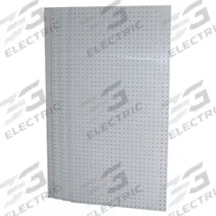 APPROVED VENDOR Pegboard Panel: Round, 9/32 in Peg Hole Size, 24 in x 48 in x 1/4 in, Polypropylene (MPN 2MRV3). Key specifications — Material: Polypropylene; Finish: Epoxy Coated; Peg Hole Shape: Round; Color: White; Brand: APPROVED VENDOR.