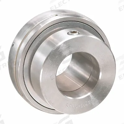 IPTCI BEARINGS Eccentric Lock Ball Bearing Inserts: SNA 205-25MM, 25 mm Bore, 52 mm OD - Food-Grade Spherical Insert Bearings