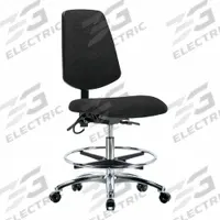 ESD Task Chair: Fabric, Armless, Ht Range 21 1/2 in to 29 in, 18 1/2 in Seat Wd, 17 in Seat Dp (MPN BR-ESD-FMBCH-MB-CR-T1-A0-CF-EC-ESDBLK). Key specifications — Foot Support: Yes; Back Tilt Backward: 13.5°; Back Tilt Forward: 10.5°; Base Material: Aluminum; Brand: APPROVED VENDOR; Product Type: ESD Task Chair; ESD-Safe: ESD-Safe; Seat Tilt Backward: 3°.