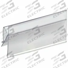 AIGNER INDEX Label Holder: 4 in x 2 in, Clear, Slide-In, 25 Label Holders, Snap-On, Plastic, 25 PK (MPN BC-24). Key specifications — Color: Clear; Label Attachment Type: Slide-In; Finish: Smooth; Mounting Type: Snap-On; Material: Plastic; Brand: AIGNER INDEX.