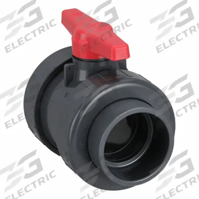 SPEARS Manual Two-Way Ball Valve: 4 in, PVC, Straight, Socket x Socket - PVC Ball Valves