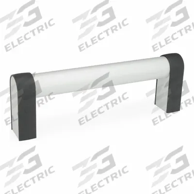 JW WINCO Pull Handle: Threaded Holes, Rear-Mount, 15.75 in Mounting Hole Center to Center - Load-Rated Straight-Leg Tubular Pull Handles