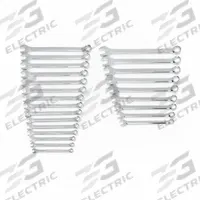 GEARWRENCH Combination Ratcheting Wrench Set: Alloy Steel, Full Polish Chrome, 24 Tools, Std (MPN 81900). Key specifications — attr309520: Full Polish Chrome; attr309519: Alloy Steel; attr309509: 1/2 in to 1 in; attr324929: GEARWRENCH; attr309522: No; attr309533: Yes.