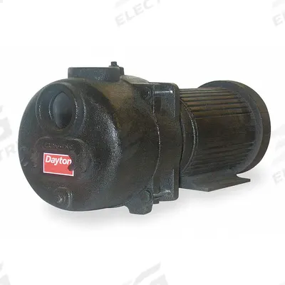 Dayton Trash Pump: 10 hp, 1.3 in Max. Dia. Solids, Continuous Duty, 230/460V AC - Non-Submersible Electric-Operated Trash Pumps