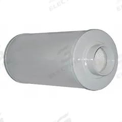 SOLBERG Inlet/Discharge Silencers: 4 in (F)NPT Inlet Size, 575 cfm, 24.68 in Overall Ht, SLCR400. Key specifications — attr60071: SLCR400; attr60074: SOLBERG.