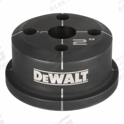 DEWALT Knockout Die: 10 ga Sheet Metal Capacity (Steel), 2 in Nominal Size, Round - DEWALT Knockout Punches & Dies