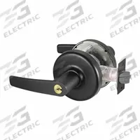 CORBIN RUSSWIN Door Lockset: Classroom Lever Locksets, Black, ADA Compliant (MPN CLX3355 AZD BSP). Key specifications — Ligature Resistance: Not Ligature-Resistant; Brand: CORBIN RUSSWIN; Lockset Function ANSI Code: F84; Visual Indicator Message: No Message; Lockset Style: Classroom; ADA Compliant: Yes; Finish: Black Painted.
