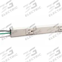 Prewired Raceway: 1 Circuits, 6 Outlets, NEMA 5-15R, 3 ft Lg, 1 5/16 in W x 7/8 in H, Steel, Ivory (MPN V20GB306). Key specifications — Color: Ivory; Series: Plugmold(R); Includes: Base Coupling; Brand: LEGRAND.