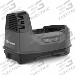 HUSQVARNA Battery Charger: Single-Port Charging, For 93.6V DC, 8 Ah Charged in 1-Hour, 110.5V AC (MPN 970495103). Key specifications — attr1255775: Rapid; attr1255810: 93.6V DC; attr1255811: (1) 93.6 V; attr1255812: 110.5V AC.