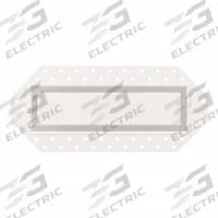 Wall/Ceiling Register: Ceiling/Wall, 4 in H, 10 in W, Decorative, Powder Coated, White, Steel Grille (MPN DWALL4X10SWH). Key specifications — Adjustable Blades: No; Brand: FITTES; Airflow Directions: One-Way; Grille Color: White.