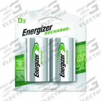 ENERGIZER Rechargeable Battery: D Battery Size, Nickel-Metal Hydride, 1.2V DC, 2 PK (MPN NH50BP-2). Key specifications — Battery Chemistry: Nickel-Metal Hydride; Voltage - Batteries: 1.2V DC; Brand: ENERGIZER.