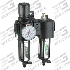 SPEEDAIRE Filter/Regulator/Lubricator: 3/8 in NPT, 60 cfm, 150 psi Max Op Pressure, 40 micron (MPN 7D701). Key specifications — attr109524: SPEEDAIRE.