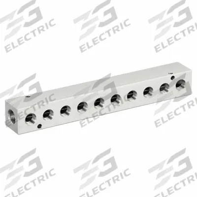 PNEUMADYNE Pipe Manifold Fitting: Inline, NPT x NPT, Rectangle, Stainless Steel - Air & Fluid Block Manifolds